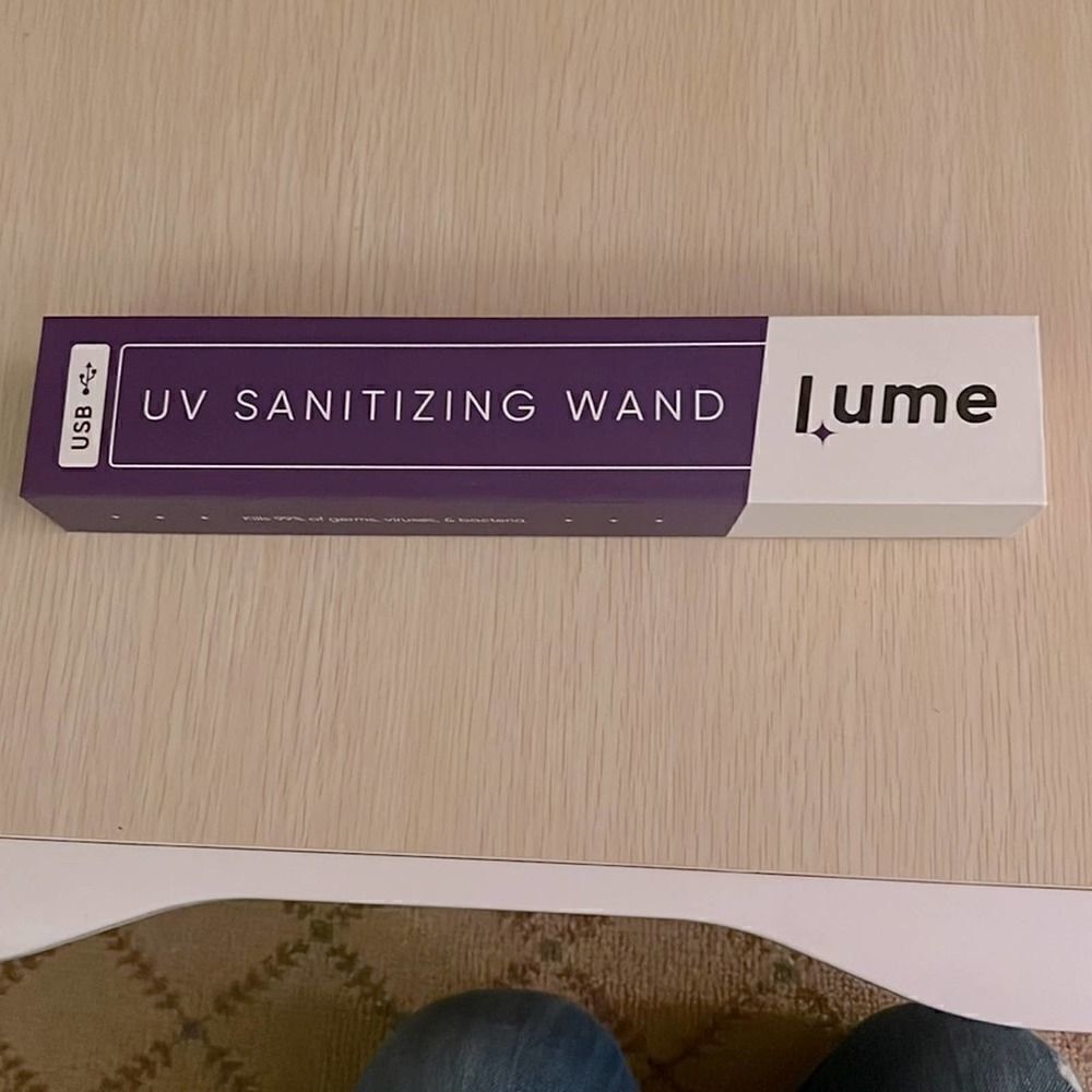 LUME UV rechargeable sanitizing wand NIB